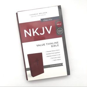 NWT  NKJV Bible  Comfort Print Typeface Red Letter Edition